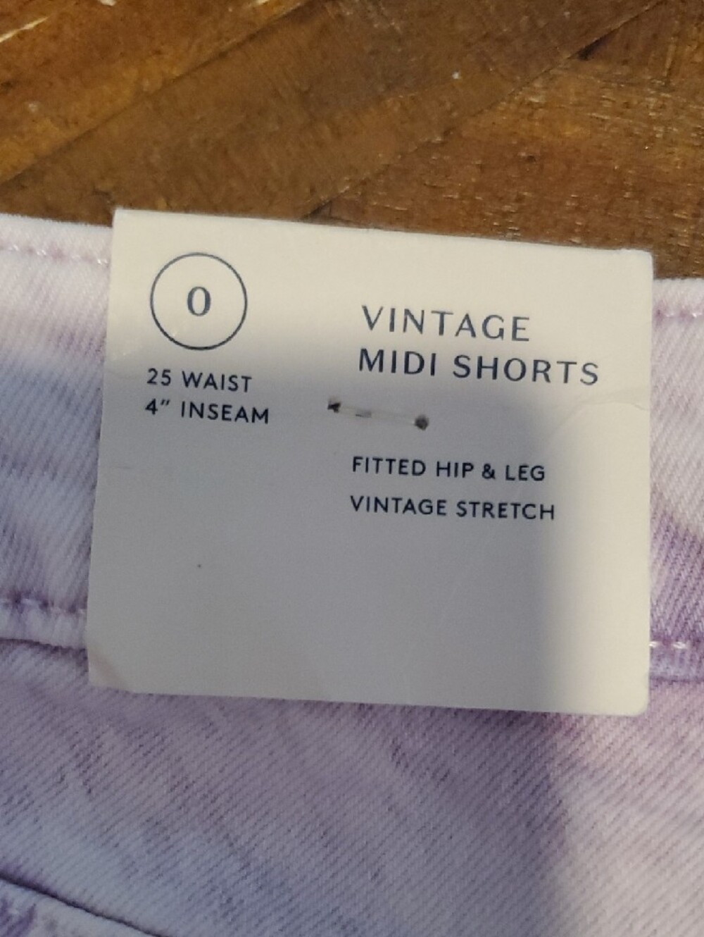 Universal Thread Pastel Lavender Tie-Dye Denim Shorts - Picture 4 of 7